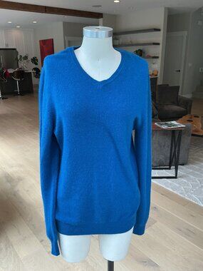 Blue 1901 Cashmere Sweater, Size L